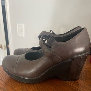 Dansko Fanny Wedge Slate Gray 1900951000 Sz 39/9